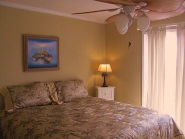 Bayside bedroom with super comfortable kingsize bed