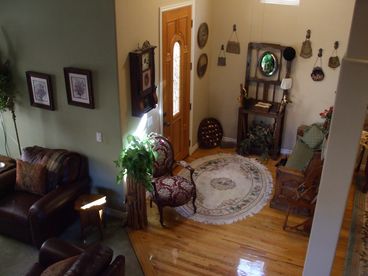 Entryway as seen from upstairs landing