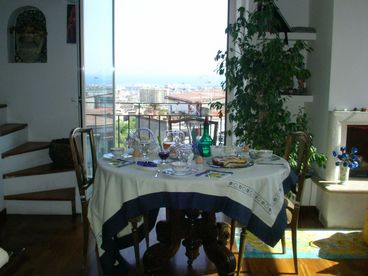 breakfast in the living room