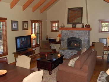 The perfect spot to sit by the fire, and relax!