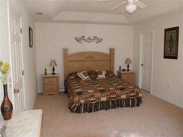 King Size Master Bedroom with walk in wardrobe and large master bath