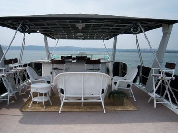 Front of Top Deck with covered wet bar