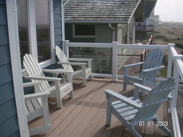 Part of the outdoor deck