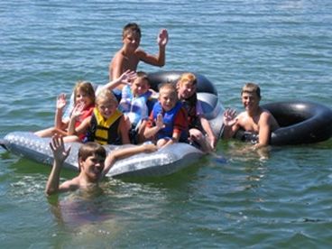 Playing in the water at Lake Florida