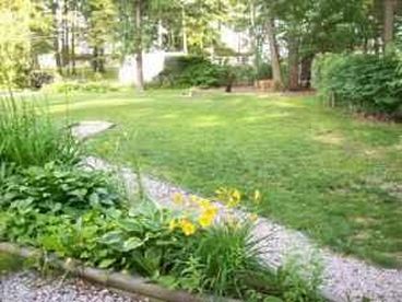 Large yard for kids to play.