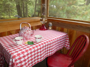 Tent Cabin Rentals at Huckleberry Tent and Breakfast near Sandpoint Idaho