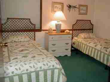 Guest Bedroom has 2 twin beds.