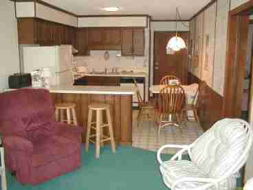 The kitchen is fully equipped for all your needs.