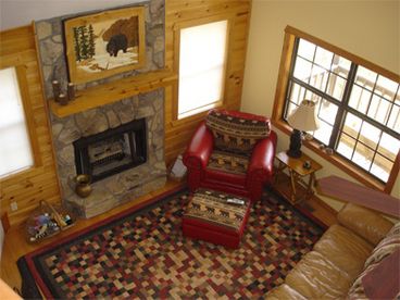 Living Area with Fireplace