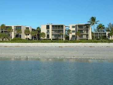 Our building from beach
