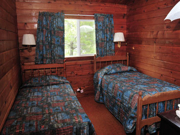 One of the 4 bedrooms in cabin #8 - our American Plan / Meal Plan cottage