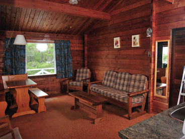 Living room area of cabin #8 - American Plan cottage