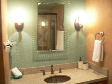 Vanity with copper sink