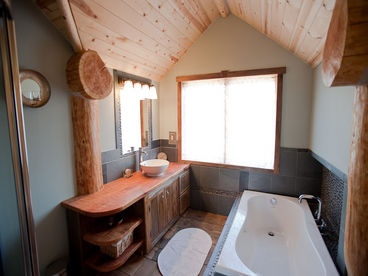 Master bathroom - full bath and separate shower stall