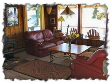 Cozy woodstove & leather sofas..., just bring your books.