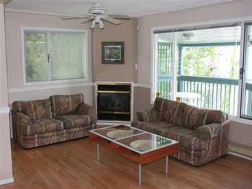 Oak hardwood floors on main level