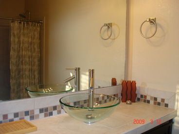 Cool, contemporary master bath