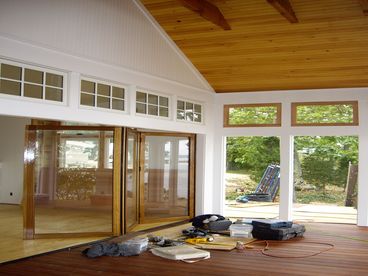 Screened porch facing living room (2008 construction photo- new pictures coming soon!)