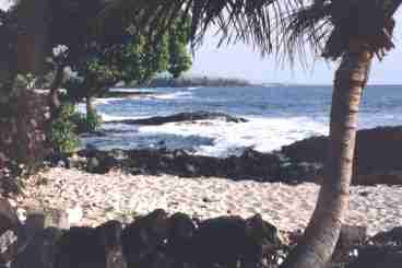 Small Secluded White Sand Beach Across the Street from Alii Hale