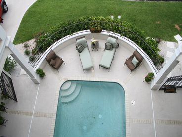 Glance down at the pool