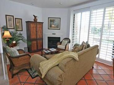 Featuring sliding glass doors to patio and views.