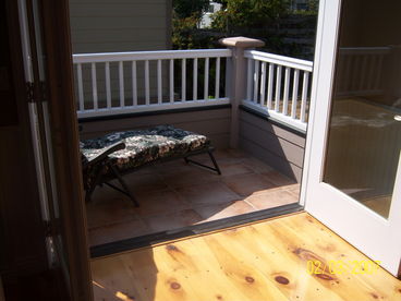 Open deck outside master suite. Great for sun bathing. Very quiet and private.