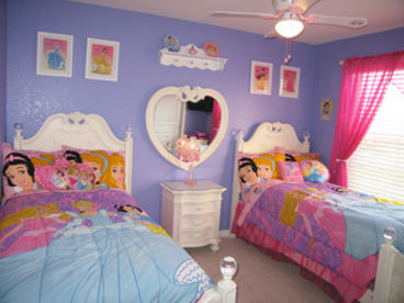 This room has 2 twin beds, an LDC TV, V-Smile Game Console with games, and cable.  There is also a DVD player and an alarm clock.