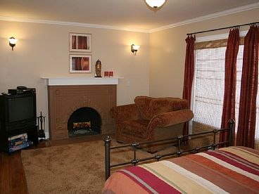 fireplace in master