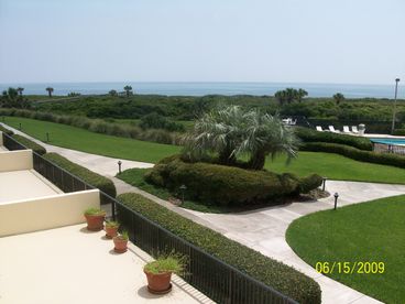 Ocean front view from balcony