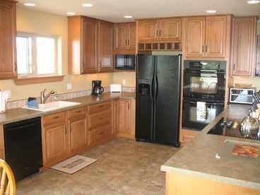 Spacious and fully equipped kitchen, with everything the chef in the family will need.