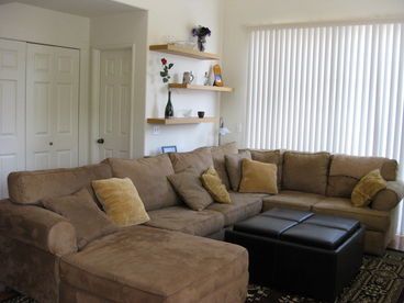 Sectional couch with ample seating