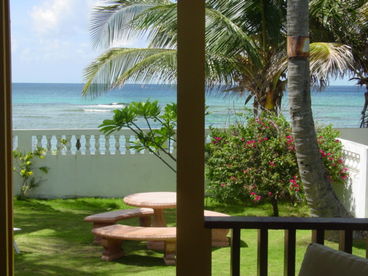 Sit on the back porch and watch the crashing waves