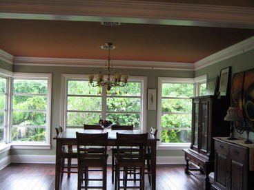 Dining room confortably sits 8.