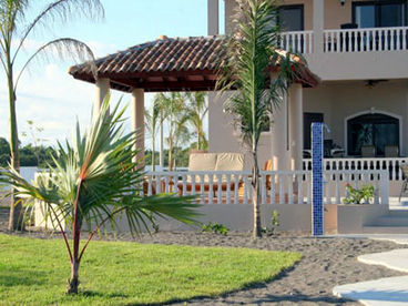 Gazebo with double lounger