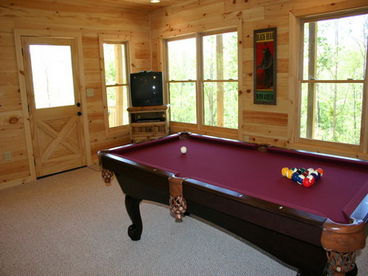 Nice standard pool table.