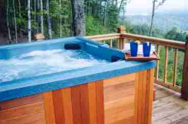 Six-person hot tub.