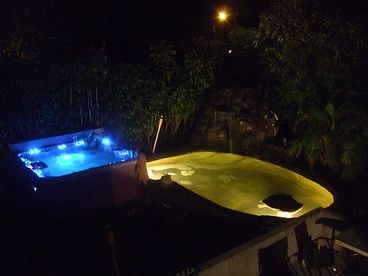 8 Person Hot Tub with Koi Pond 