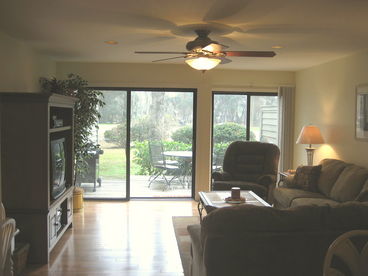 Living Room looking out onto the Golf Course