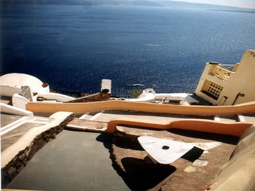 View from the terrace - Santorini Area Vacation Home with Sea View