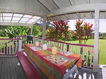 Imagine listening to the melody of Hawaii\'s Song Birds from your outdoor lani.