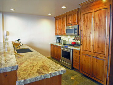 Kitchen with a view of Tahoe