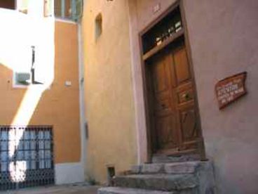 Front door to building