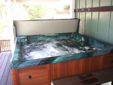 Outdoor private covered spa