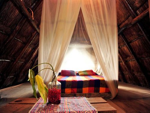 Full-size / double bed on the mezzanine of the room #4