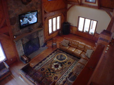 Great Room with Large Fireplace