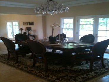 Formal Dining Room with pool access