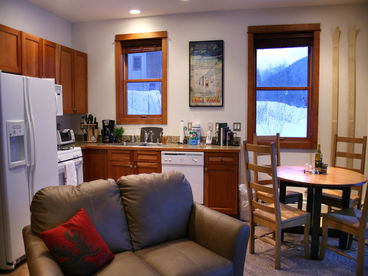 Fully equipped Kitchen, and dining area