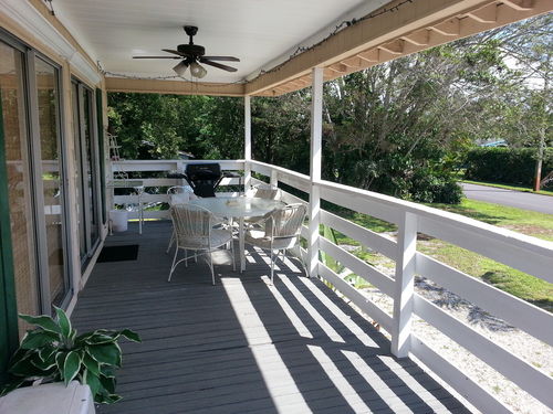 Large deck with southern exposure