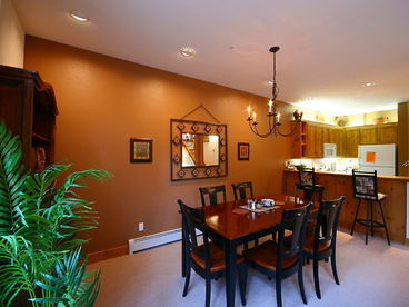 Spacious dining area