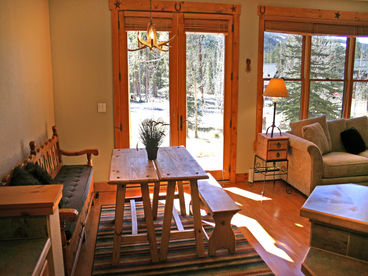 Rustic Picnic Style Dining Area